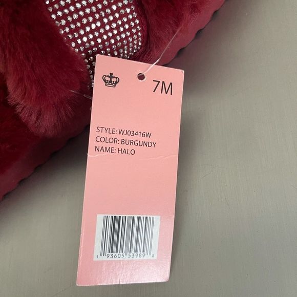 Juicy Couture Halo house Slippers bling Size 7 new - Picture 5 of 5